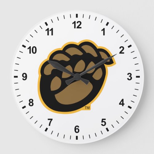 Baylor Bear Paw Large Clock