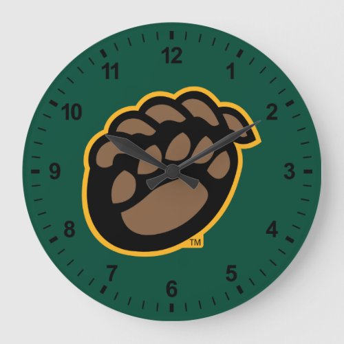 Baylor Bear Paw Large Clock