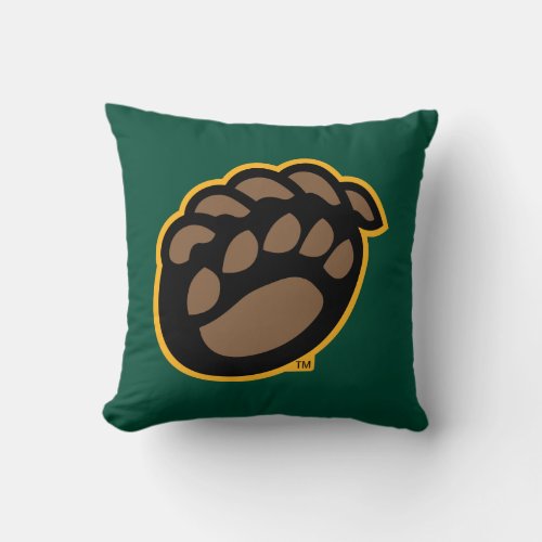 Baylor Bear Paw Throw Pillow