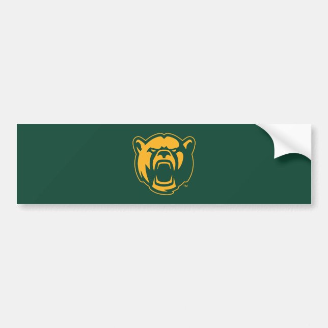 Baylor Bears Head Logo Bumper Sticker (Front)
