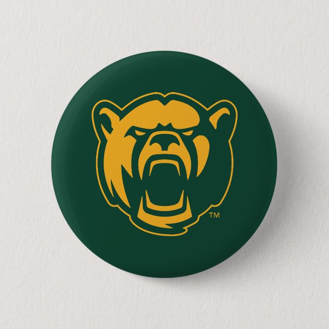 Baylor Bears Head Logo Button (Front)