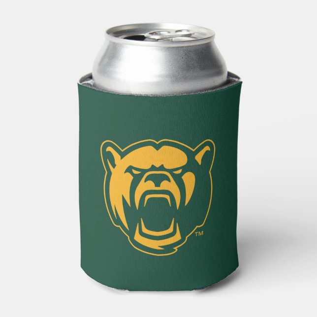 Baylor Bears Head Logo Can Cooler (Can Front)