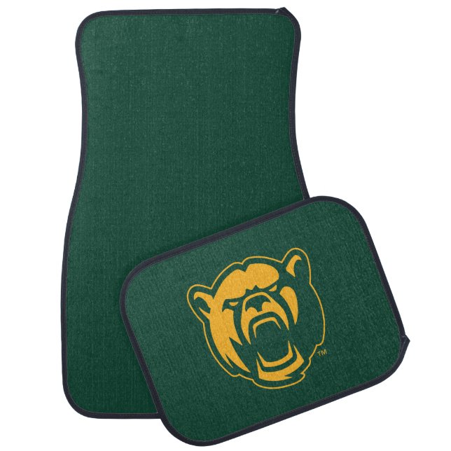 Baylor Bears Head Logo Car Floor Mat (Set)