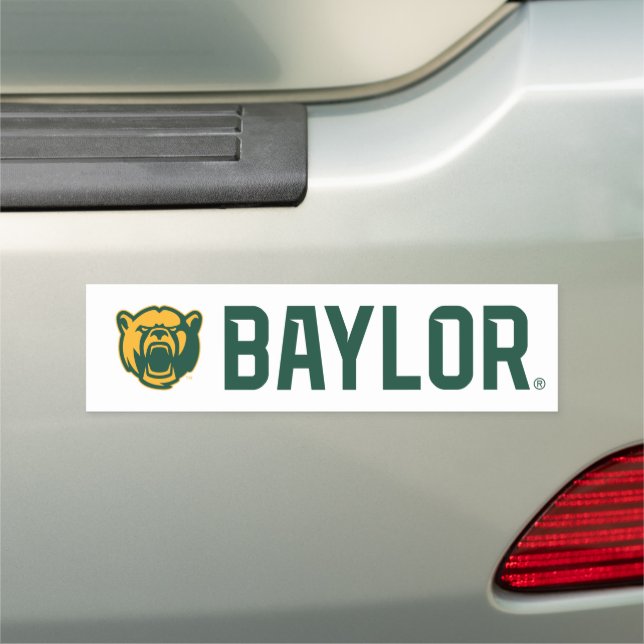Baylor Bears Head Logo Car Magnet (In Situ)