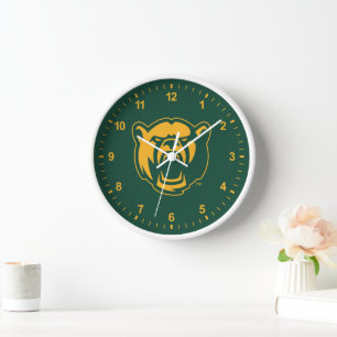 Baylor Bears Head Logo Clock