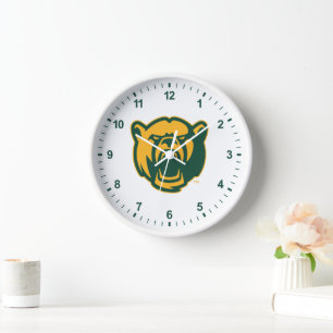 Baylor Bears Head Logo Clock
