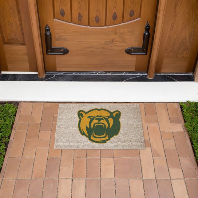 Baylor Bears Head Logo Fiber Doormat (Insitu (Outdoor))