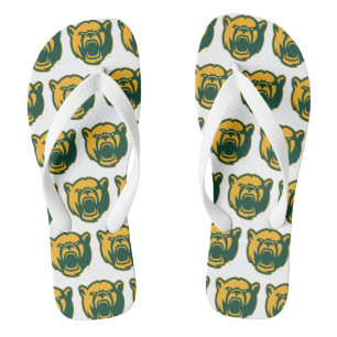 Baylor Bears Head Logo Flip Flops