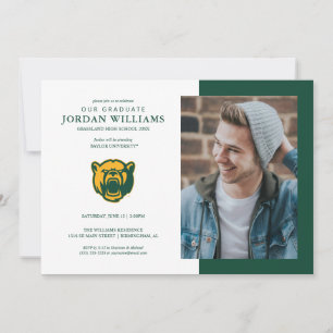 Baylor Bears Head Logo Gradaution Announcement