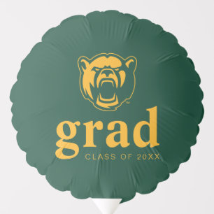 Baylor Bears Head Logo Gradaution Balloon