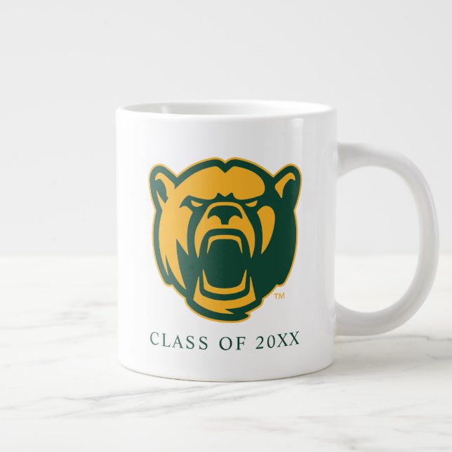 Baylor Bears Head Logo Gradaution Giant Coffee Mug (Right)