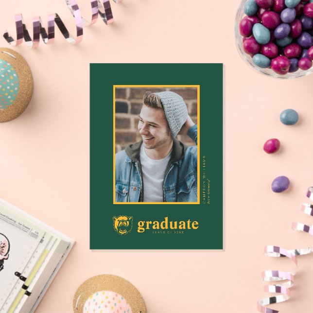 Baylor Bears Head Logo Graduation Acrylic Invitations (Insitu (Celebration))