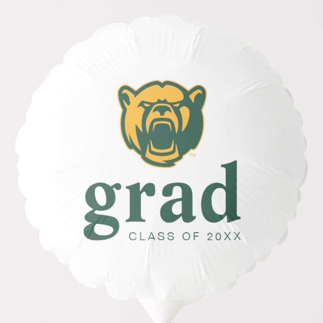 Baylor Bears Head Logo Graduation Balloon (Front)