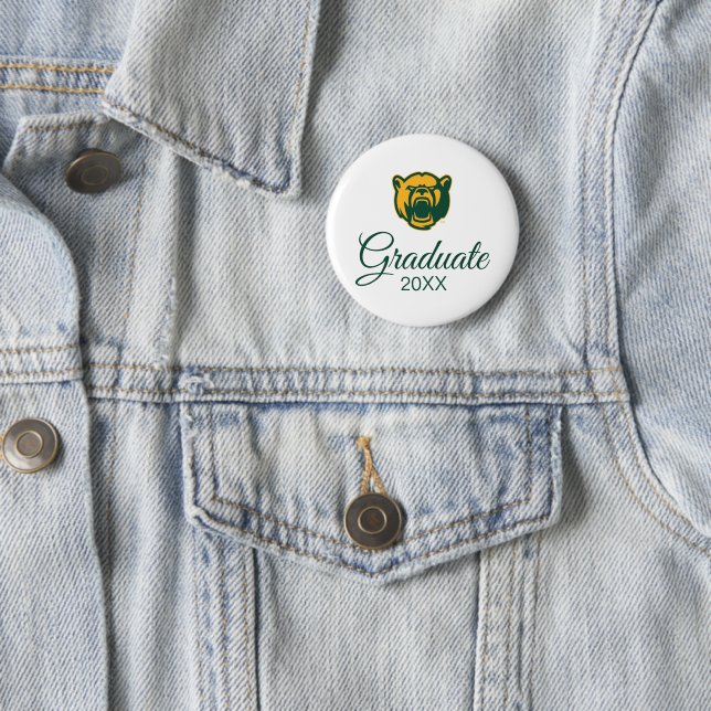 Baylor Bears Head Logo Graduation Button (In Situ)