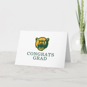 Baylor Bears Head Logo Graduation Card