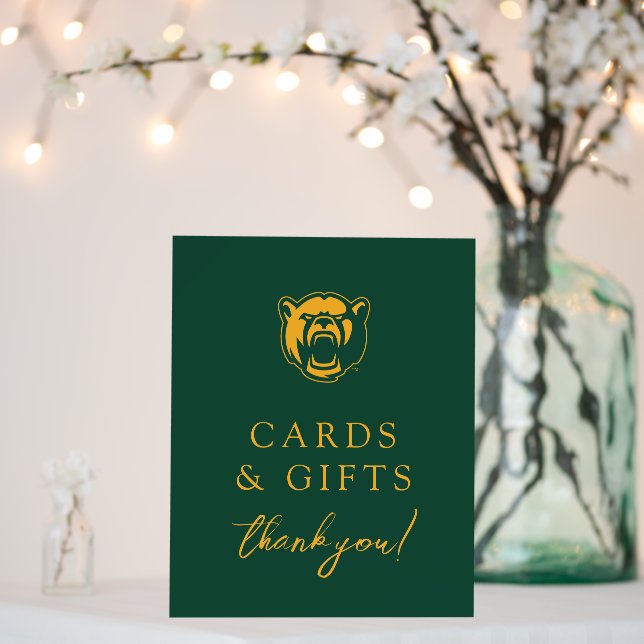 Baylor Bears Head Logo Graduation Foam Board (In Situ (Wedding))