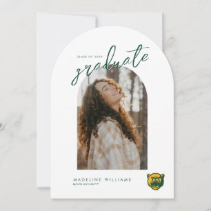 Baylor Bears Head Logo Graduation Invitation