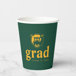 Baylor Bears Head Logo Graduation Paper Cups