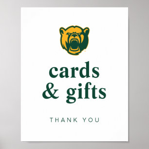 Baylor Bears Head Logo Graduation Poster