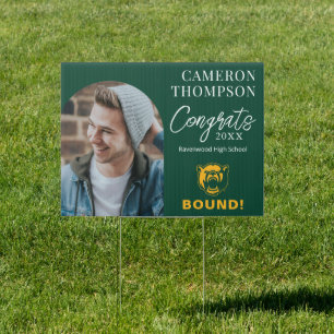 Baylor Bears Head Logo Graduation Sign