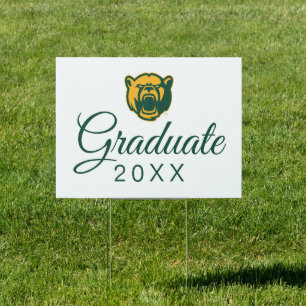 Baylor Bears Head Logo Graduation Sign