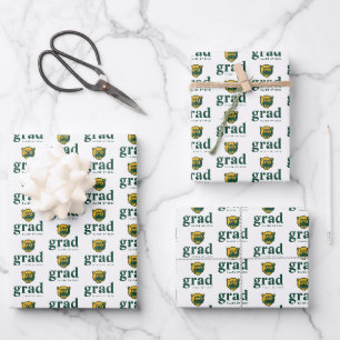 Baylor Bears Head Logo Graduation Wrapping Paper Sheets
