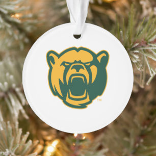 Baylor Bears Head Logo Holiday Ornament