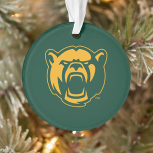 Baylor Bears Head Logo Holiday Ornament