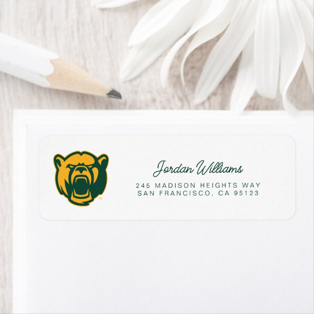 Baylor Bears Head Logo Label (Insitu)