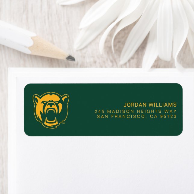 Baylor Bears Head Logo Label (Insitu)