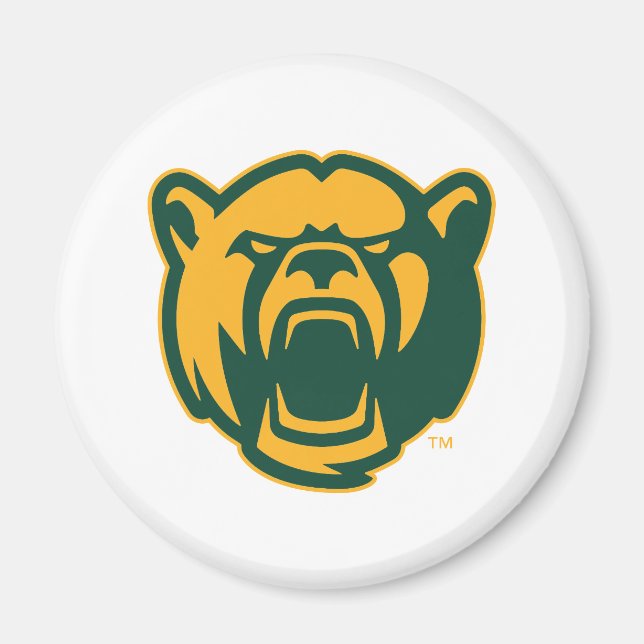 Baylor Bears Head Logo Magnet (Front)