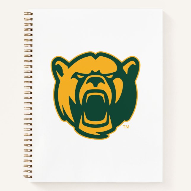 Baylor Bears Head Logo Notebook (Front)