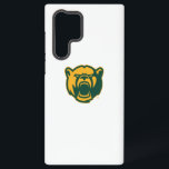 Baylor Bears Head Logo Samsung Galaxy S22 Ultra Case<br><div class="desc">This design features the official head logo of the Baylor Bears. The bear's head is depicted with a fierce expression, showcasing the team's strength and determination. The design utilizes Baylor University's colors, green and gold, creating a bold and recognizable representation of the team's spirit. This logo is used across a...</div>