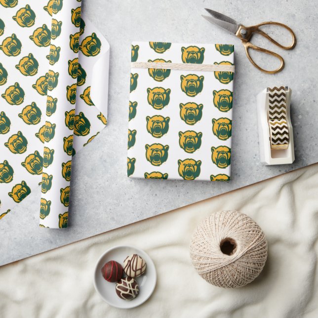 Baylor Bears Head Logo Wrapping Paper (Crafts)