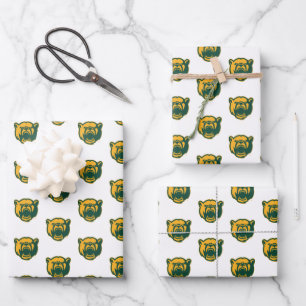 Baylor Bears Head Logo Wrapping Paper Sheets