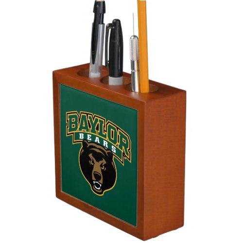 Baylor Bears Wordmark and Logo Desk Organizer