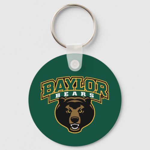 Baylor Bears Wordmark and Logo Keychain