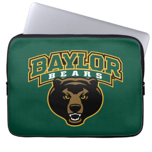 Baylor Bears Wordmark and Logo Laptop Sleeve