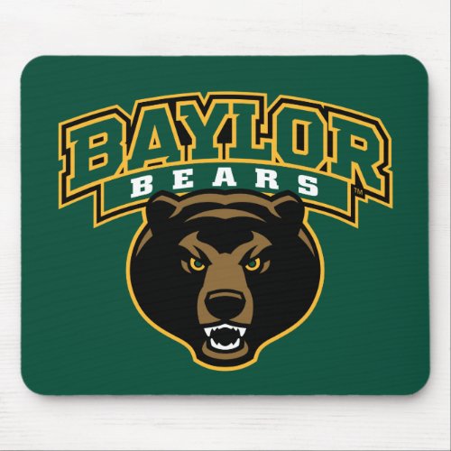 Baylor Bears Wordmark and Logo Mouse Pad