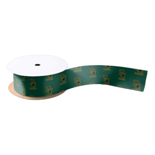 Baylor Block Letters and Logo Type Satin Ribbon
