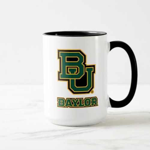 Baylor Block Letters and Logotype Mug