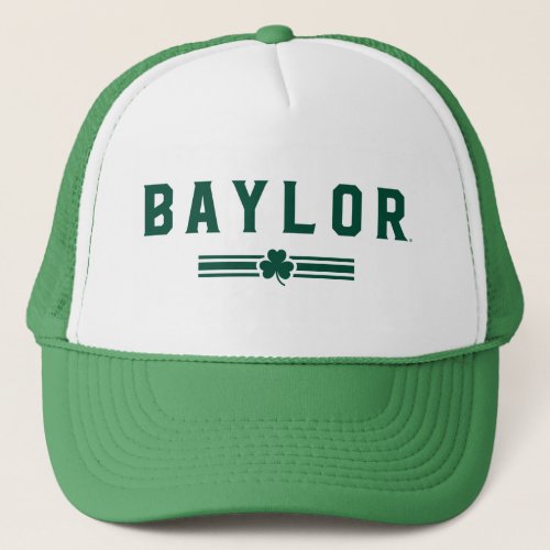 Baylor  St Patricks Day _ Lucky Stripe Trucker Hat