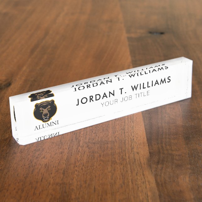 Baylor University Alumni Desk Name Plate (Side)