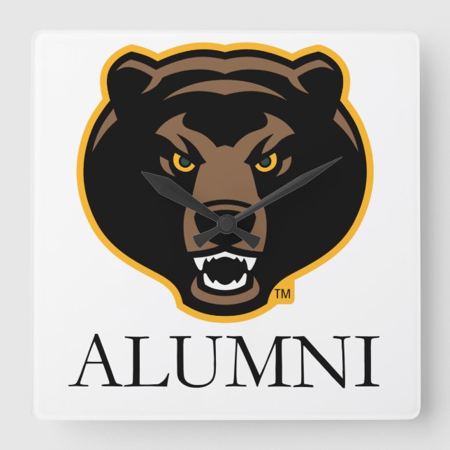 Baylor University Alumni Square Wall Clock (Front)
