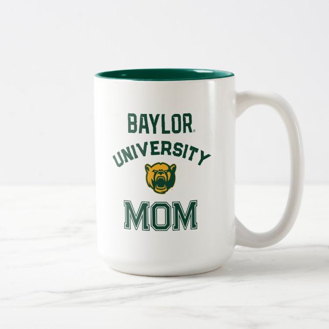 Baylor University Bears Proud Mom Two-Tone Coffee Mug (Right)