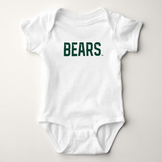 Baylor University BEARS Wordmark Baby Bodysuit (Front)
