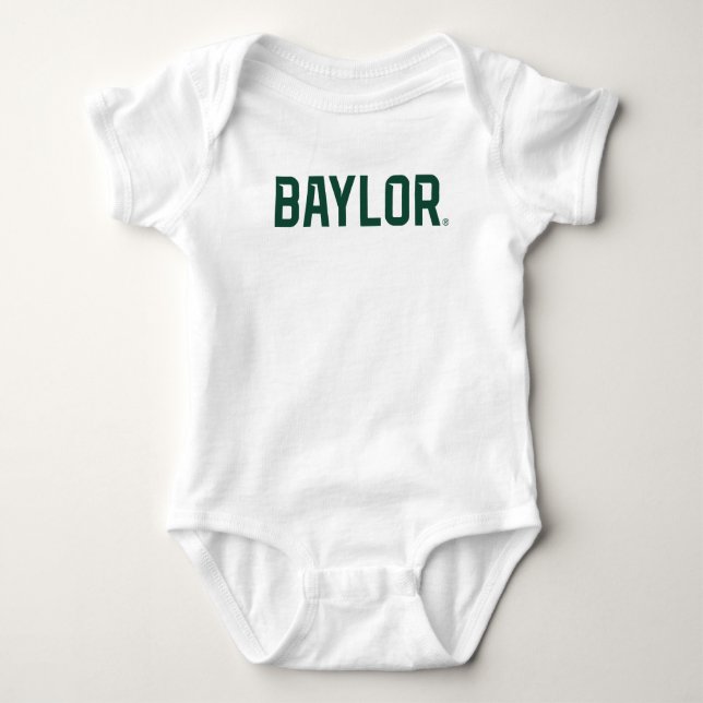 Baylor University BEARS Wordmark Baby Bodysuit (Front)
