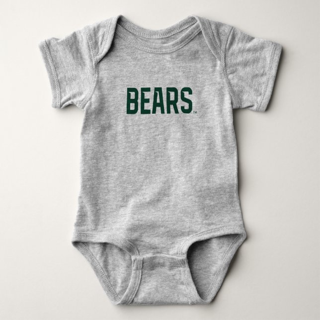 Baylor University BEARS Wordmark Baby Bodysuit (Front)