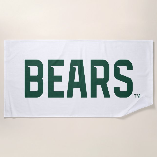 Baylor University BEARS Wordmark Beach Towel (Front)