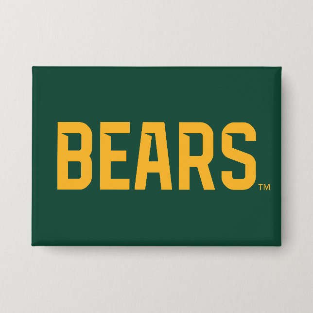 Baylor University BEARS Wordmark Button (Front)